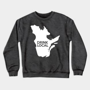 Quebec Drink Local QC Crewneck Sweatshirt